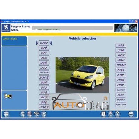 Interface de diagnostic pour les véhicules Peugeot et Citroën LEXIA 3 PP2000 ET DIAGBOX