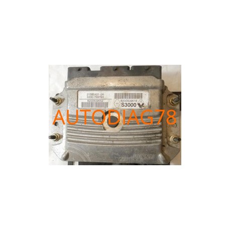 CALCULATEUR MOTEUR RENAULT MEGANE 1.6, 21585421-2A, 215854212A, 8200509516, 8200509552 Calculateur Moteur|autodiag78