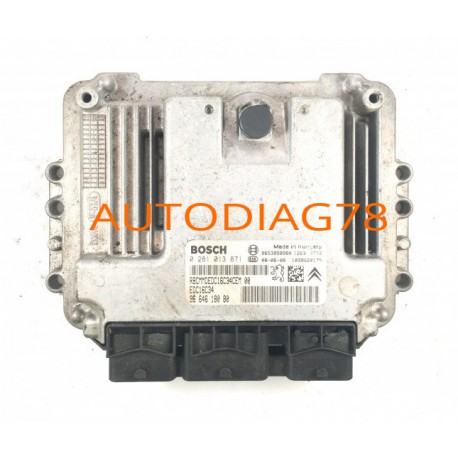CALCULATEUR MOTEUR CITROEN C4 1.6HDI BOSCH 0 281 012 980, 0281012980 EDC16C34 96 646 174 80, 9664617480 Calculateur Moteur|au...